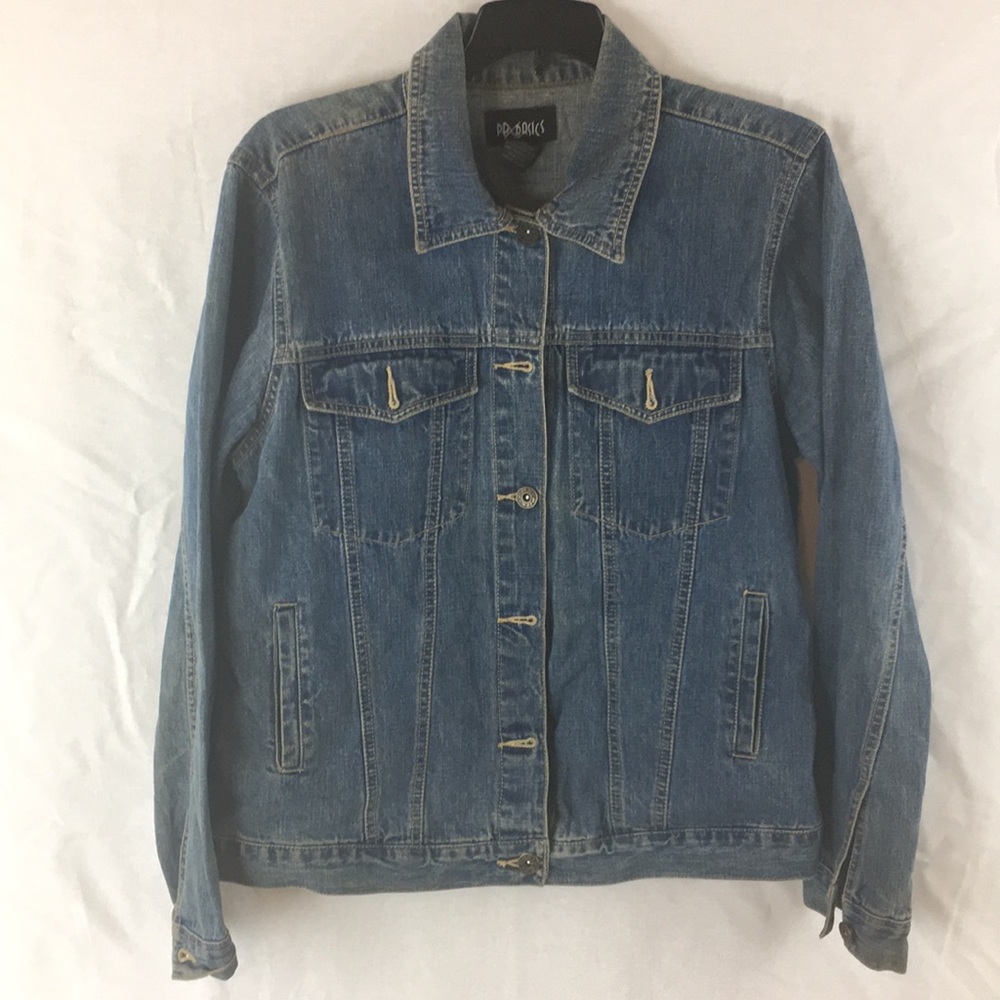 5. Denim jacket size m 100% cotton